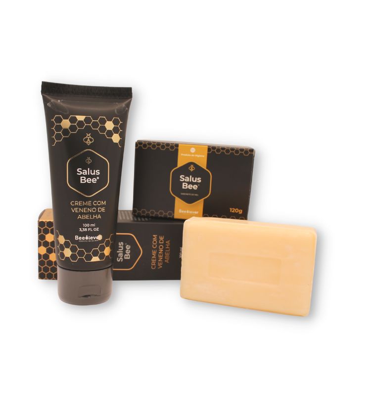 Pack Cream with Bee Poison and Honey Soap