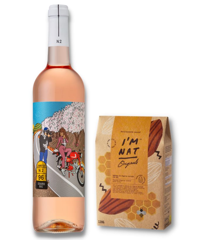 Pack N2 Rosé Wine + Honey Almonds