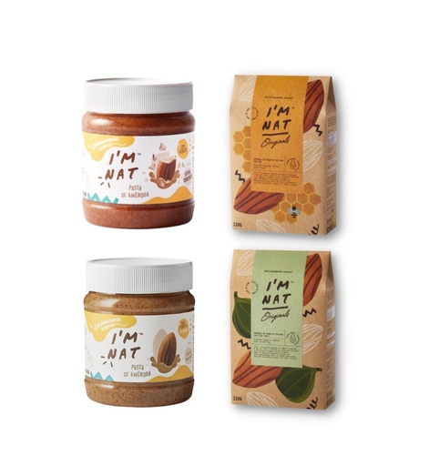 [2022.37] Pack Selection of Almond Paste and Toasted Almond Snacks