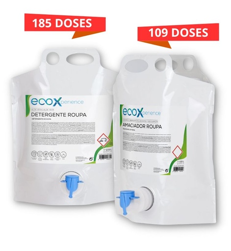 [2022.53] Pack Detergent and Ecological Softener Clothes 2.5L
