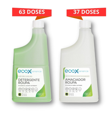 [2022.91] Pack Ecological Detergent and Softener Clothing 0.85L